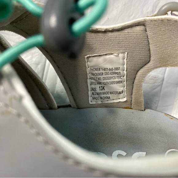DSG Kids Caged Sandals Size 13 Girls - Picture 11 of 13